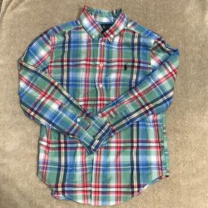 Boys long sleeve plaid Polo by Ralph Lauren sz M